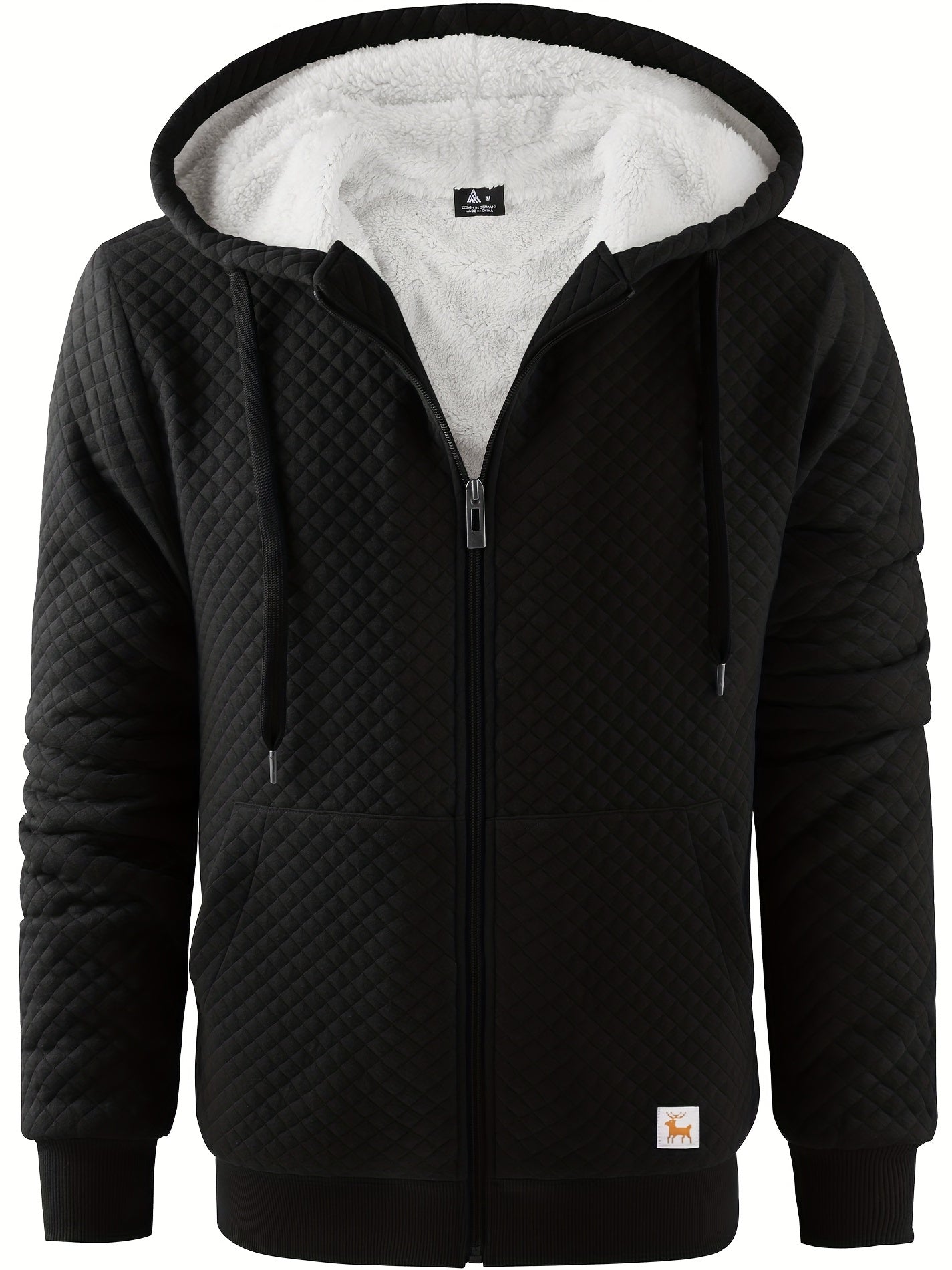 Teksturowana bluza z futerkiem