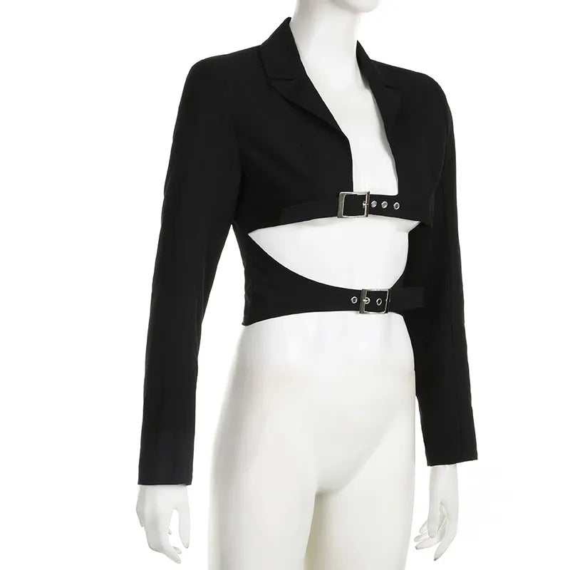 Damski top z goęym dekoltem Chapel Slim Midriff