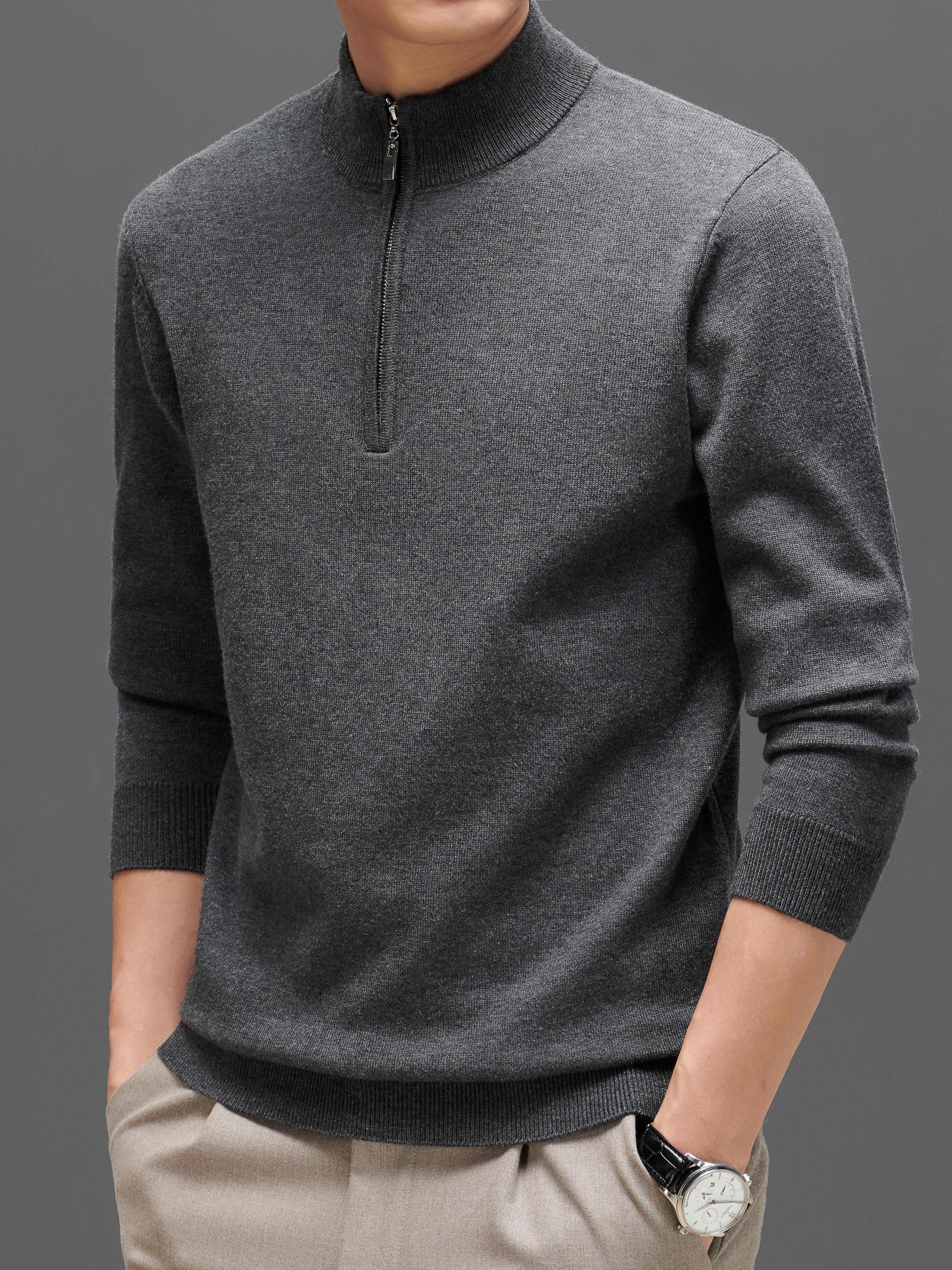 Sweter mêski z dzianiny weęnianej