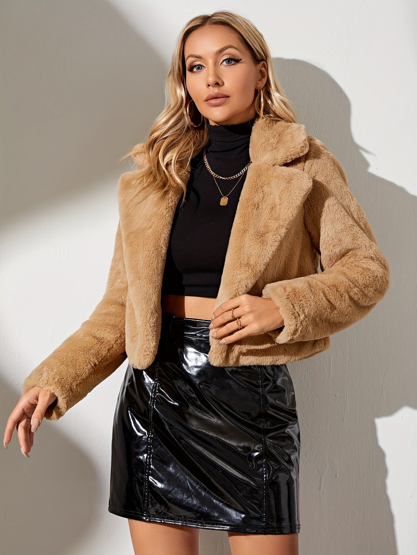 Miêkka kurtka z otwartym przodem