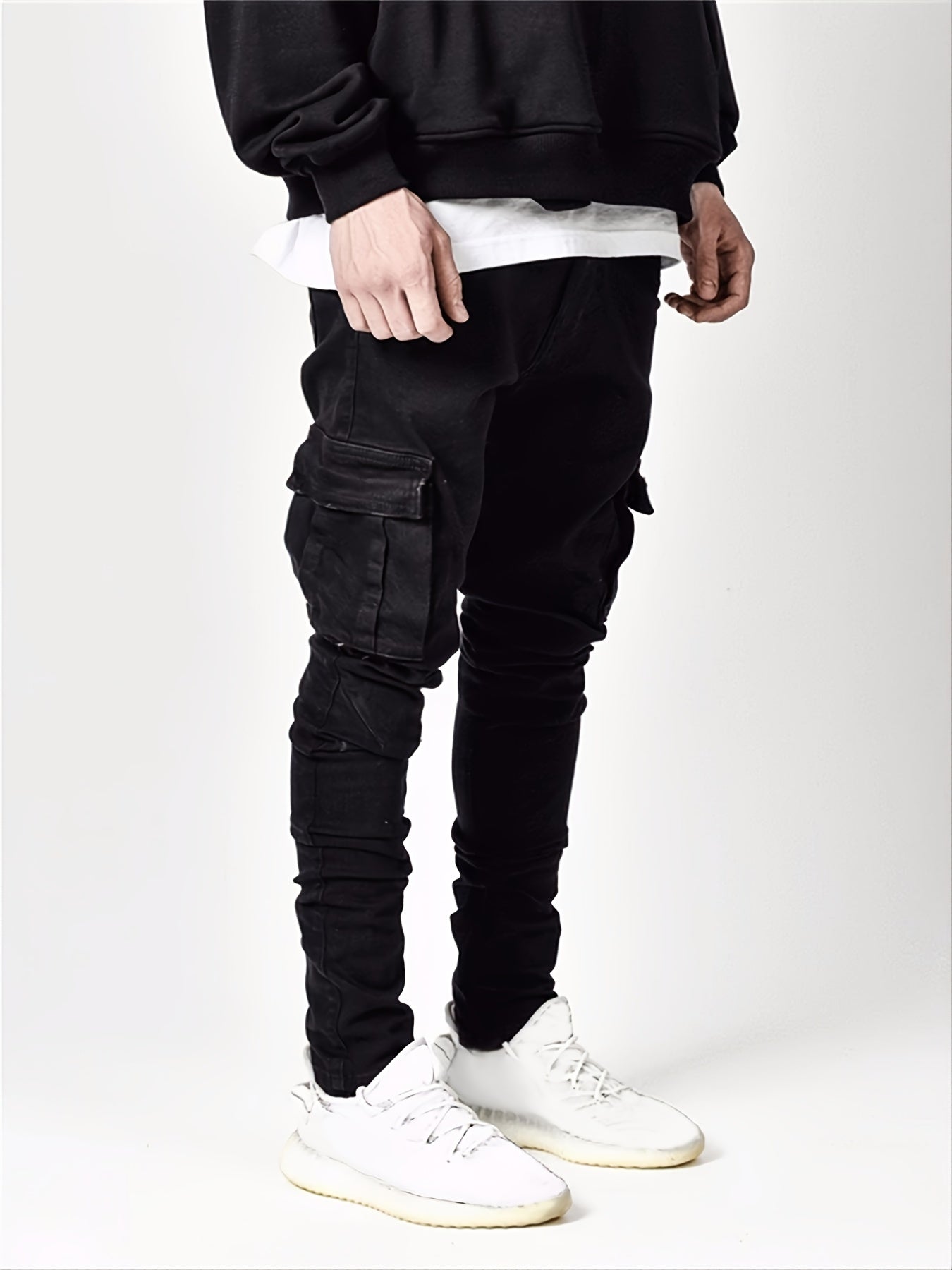 Wąskie jeansy z dużą iloœcią stretchu