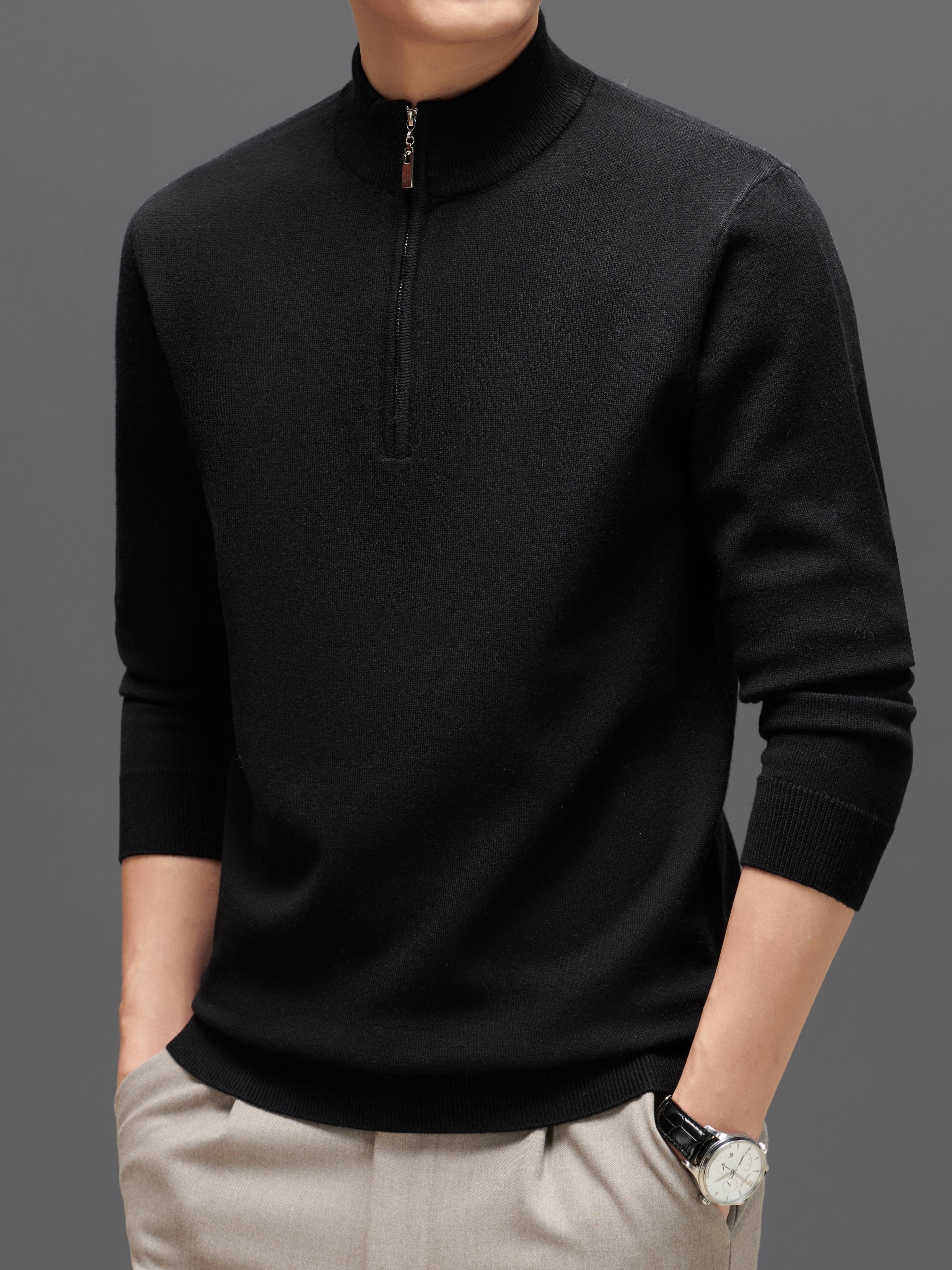 Sweter mêski z dzianiny weęnianej