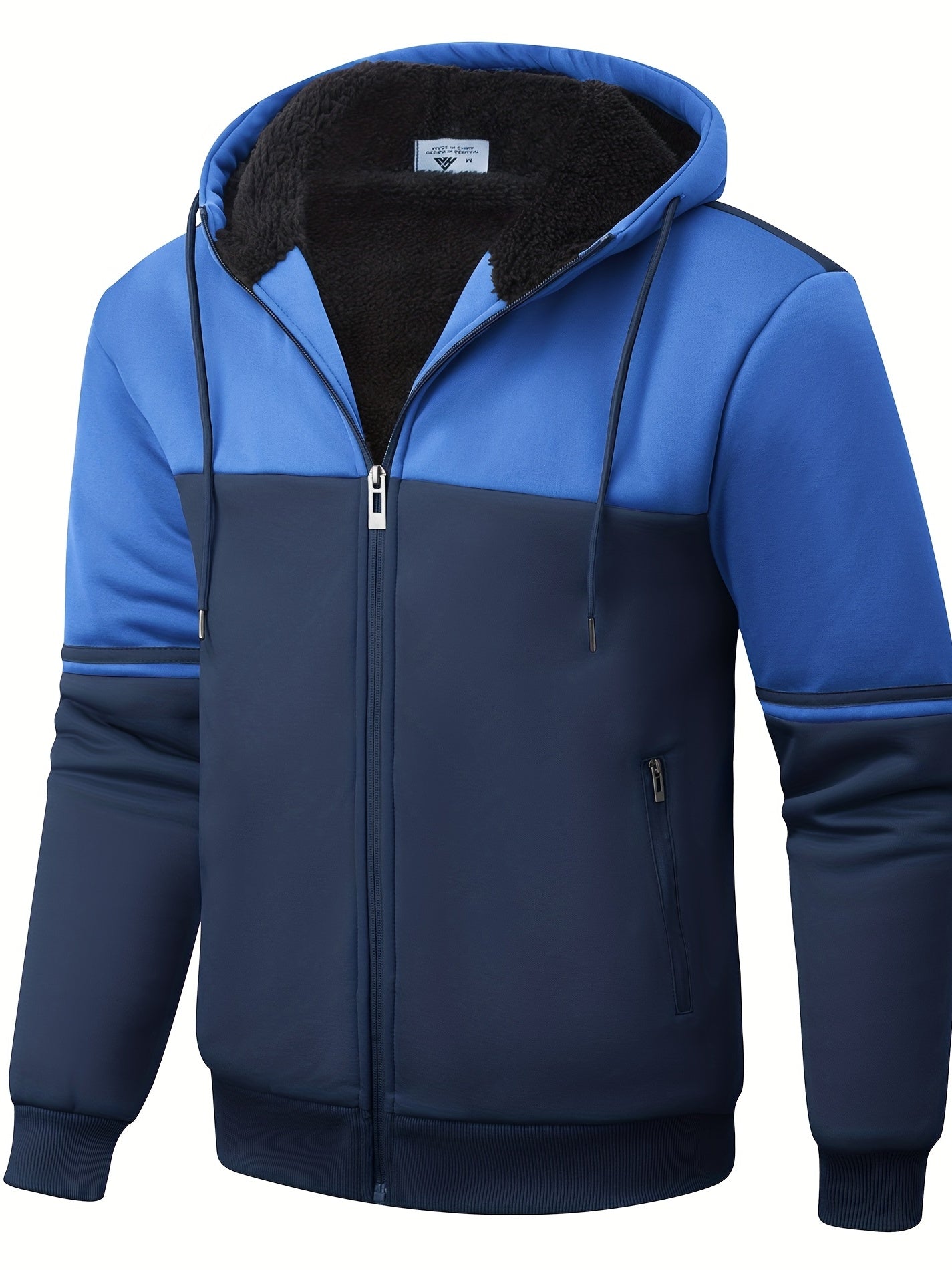 Mêska futrzana bluza z kapturem