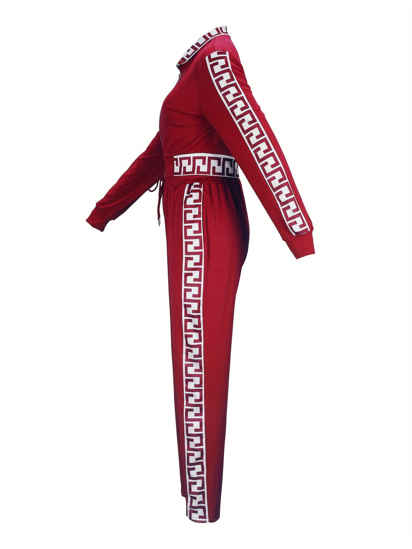 Sportowa kamizelka i spodnie z kontrastową lamówką