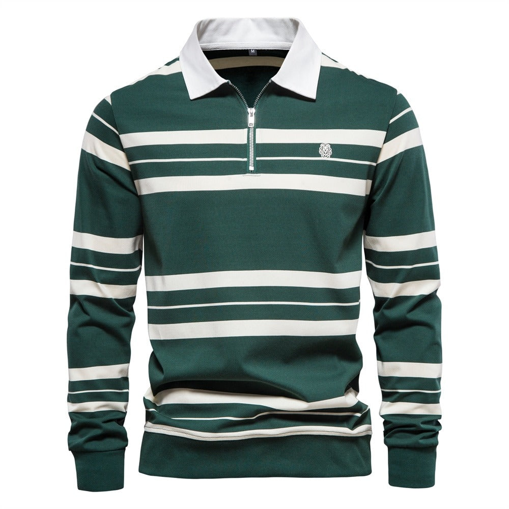 Polo w paski z dęugim rêkawem