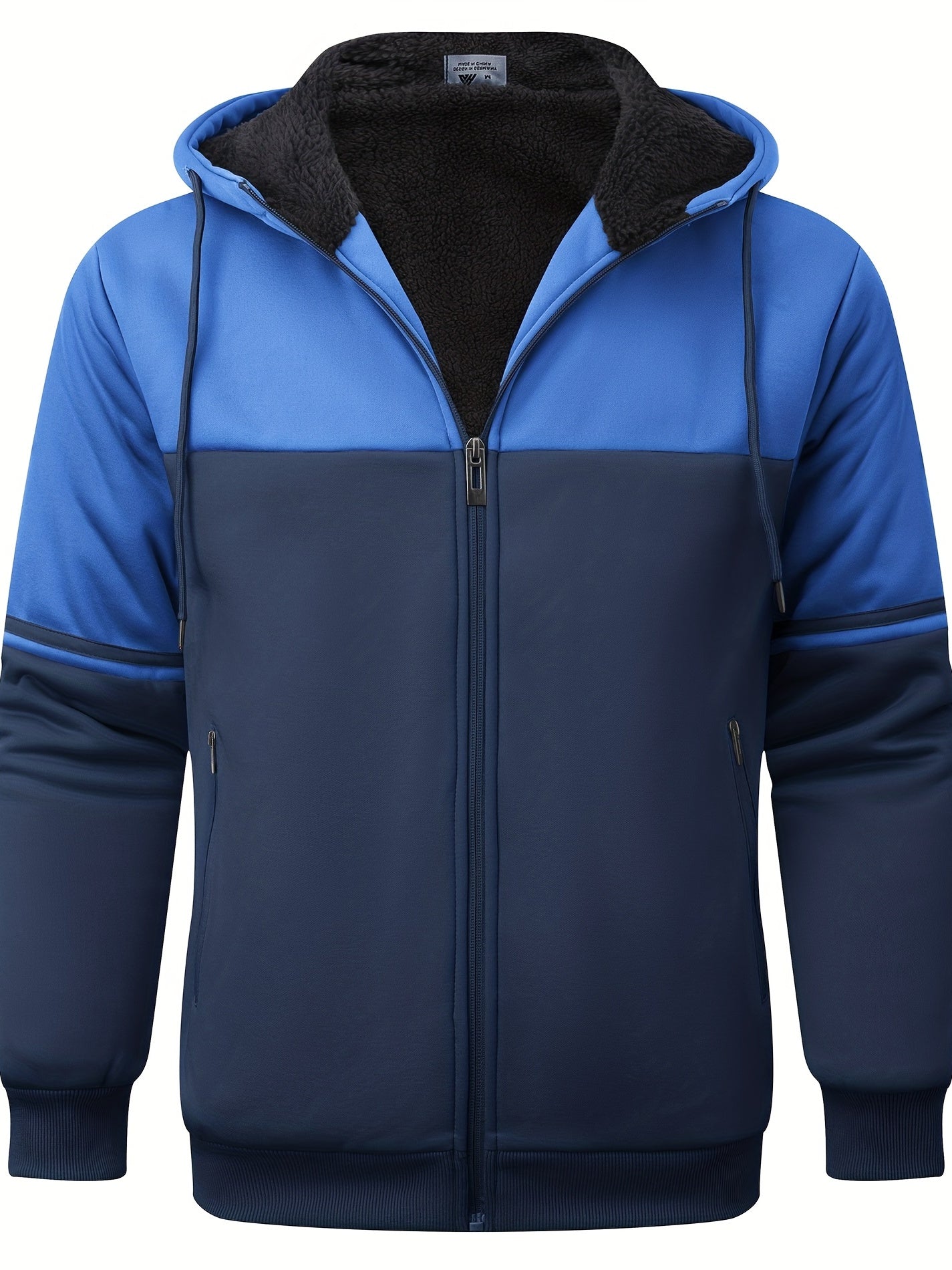 Mêska futrzana bluza z kapturem