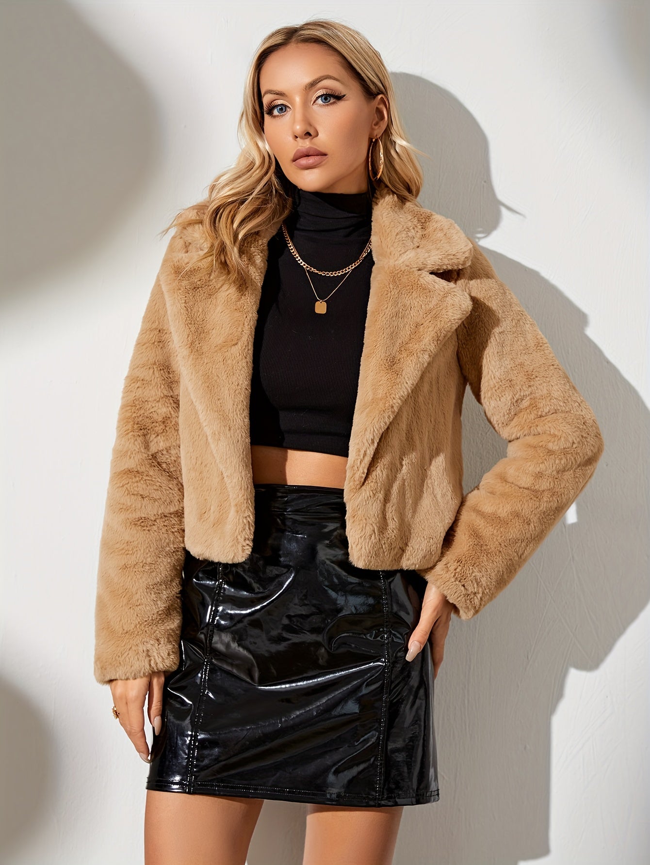 Miêkka kurtka z otwartym przodem