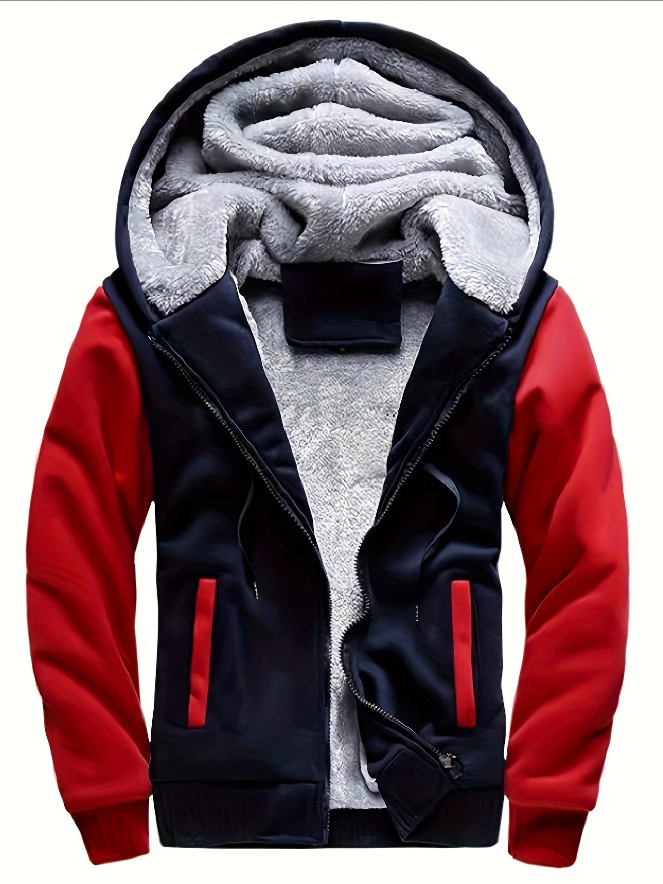 Bluza z kapturem ze sztucznego futra