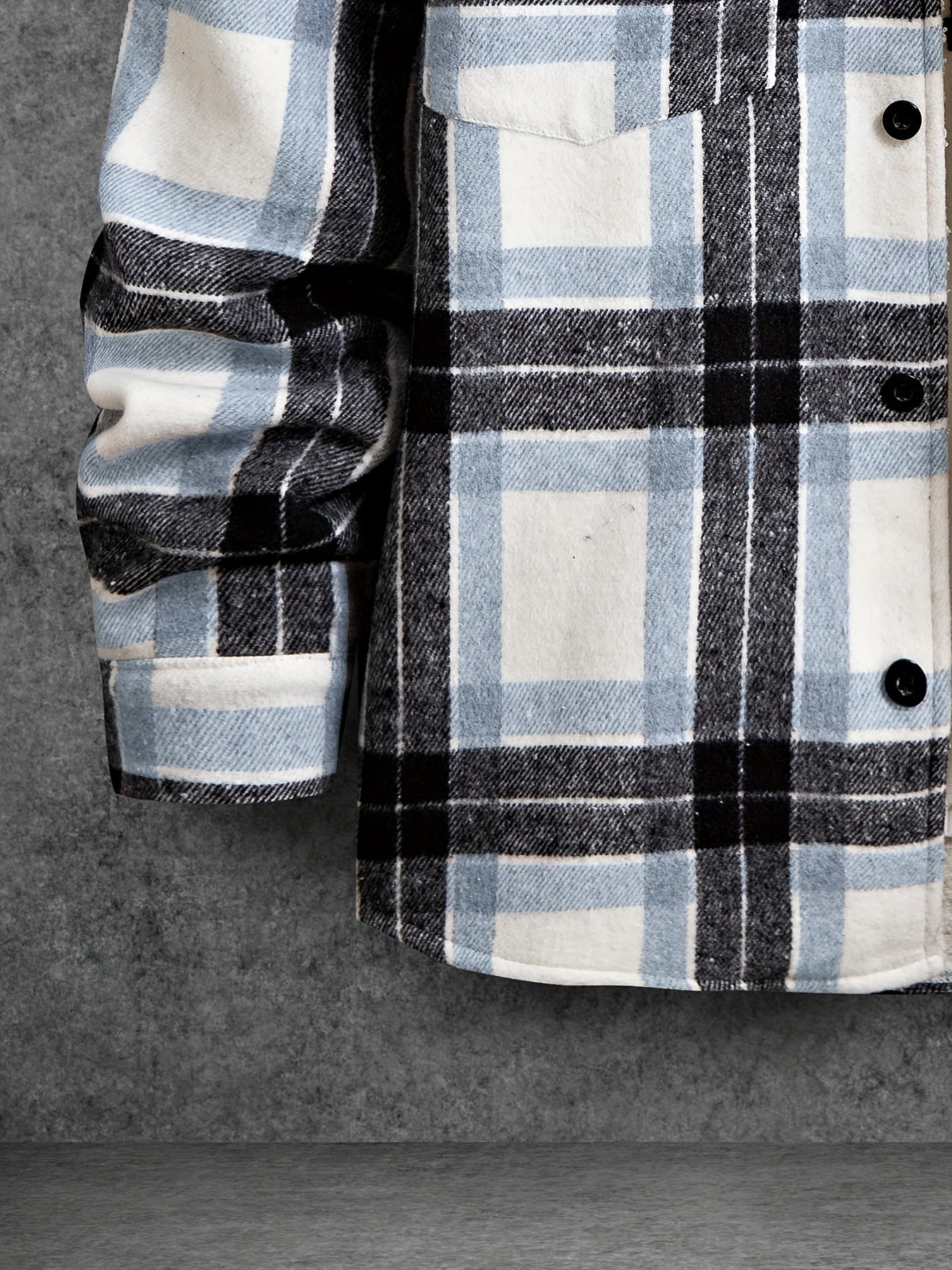 Bluza z polarową podszewką w kratkê