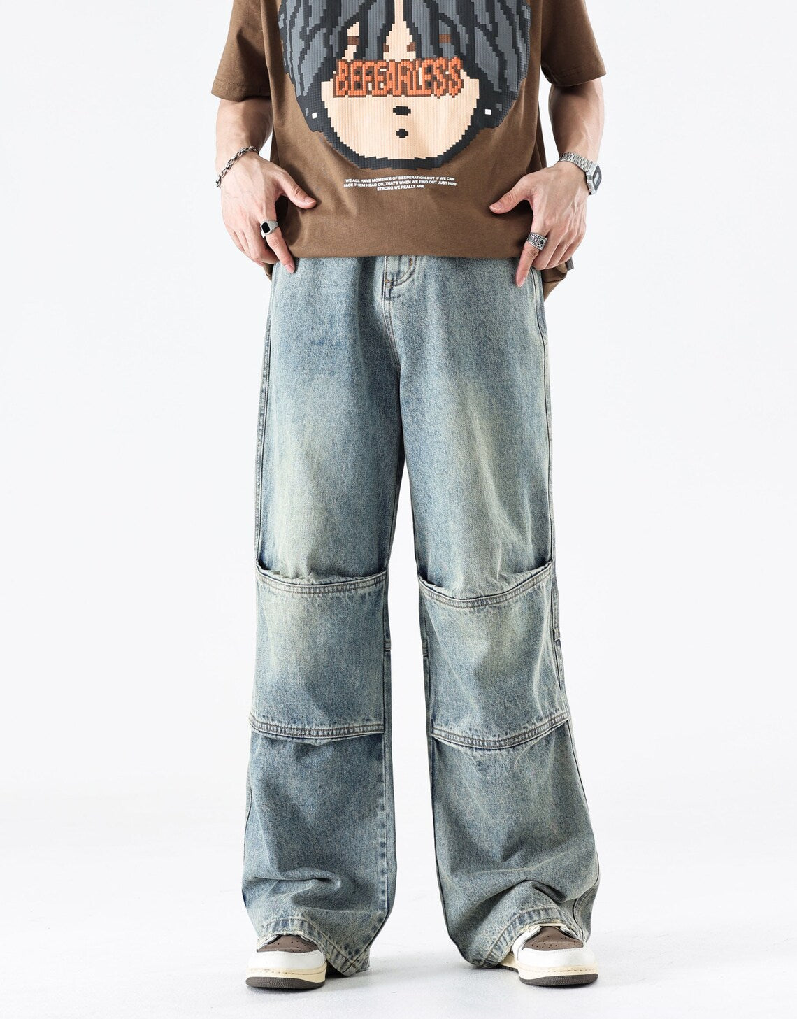 Mêskie jeansy typu oversize