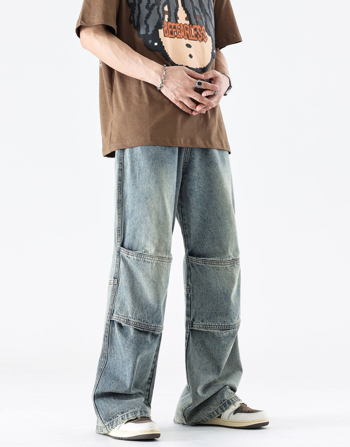 Mêskie jeansy typu oversize