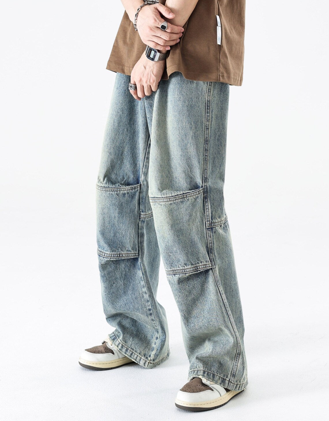 Mêskie jeansy typu oversize