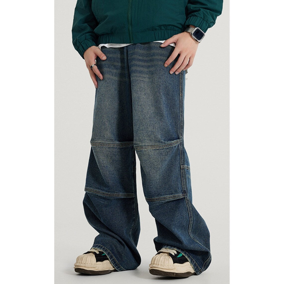 Mêskie jeansy typu oversize