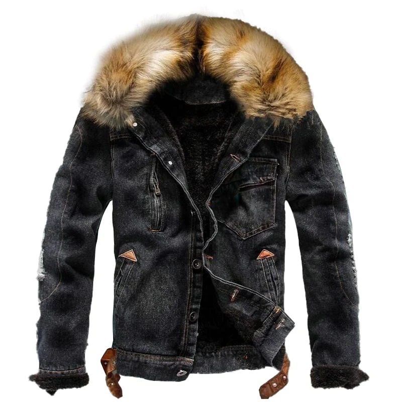 Kurtka jeansowa Rockfella Sherpa Edge