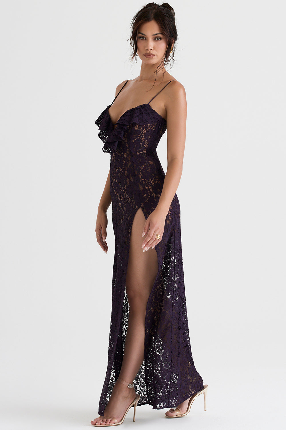 Sukienka maxi z koronką Nightshade