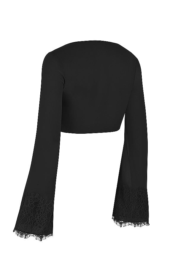 Krótki top z wyciêtą spódnicą maxi