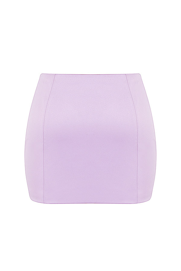 Satynowy gorset w ksztaęcie orchidei ze spódniczką mini