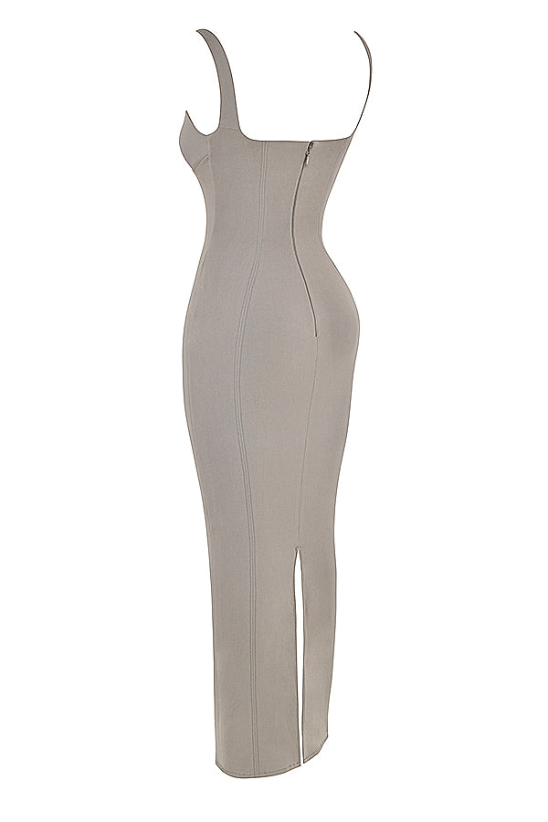 Przydymione bodycon maxi jurk