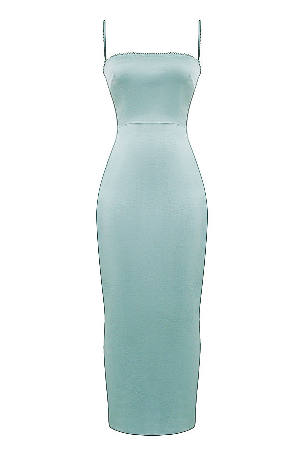 Sukienka maxi w kolorze kremowym, vintage