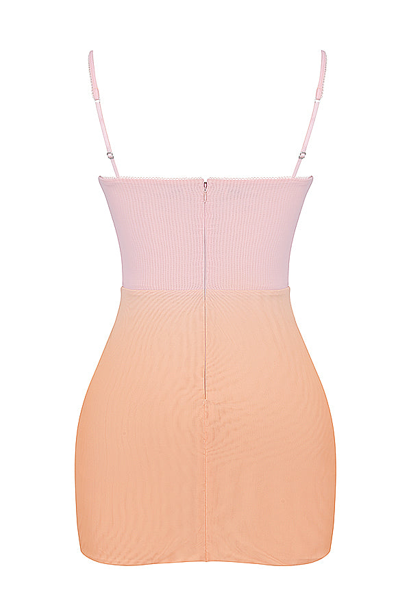 Sukienka mini w kolorze ombre