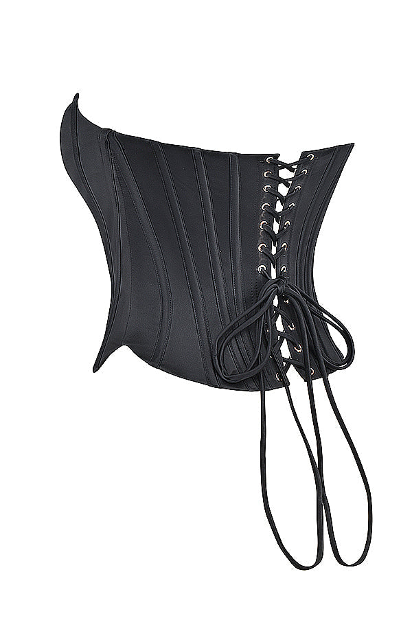 Gorset z koronkowym tyęem