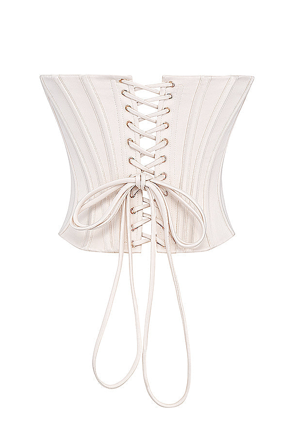 Gorset z koronkowym tyęem