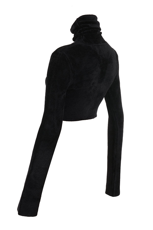 Krótki top szenilowy z maxi rok