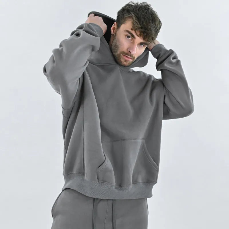 Oversized Hoodie w kolorze szarym