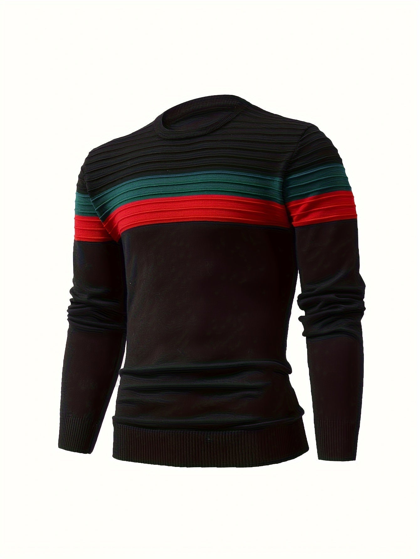 Dzianinowy sweter w paski