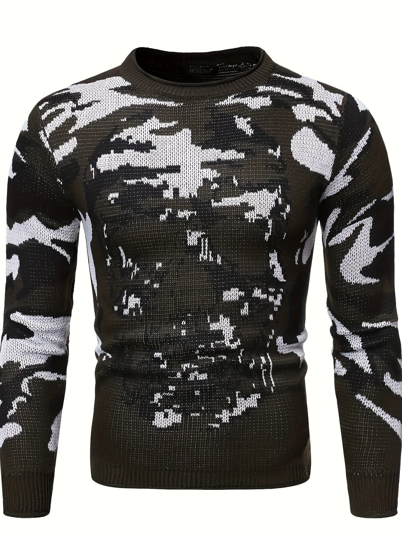Sweter w kamuflażowym kolorze
