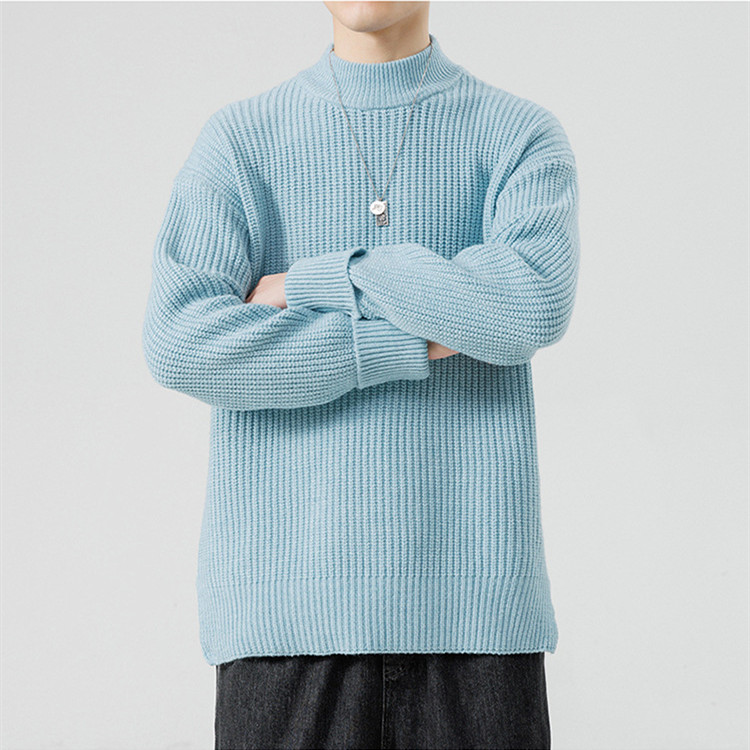 Dzianinowy sweter z wysokim koęnierzem
