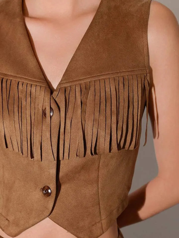 Top i spódnica w stylu western cowgirl