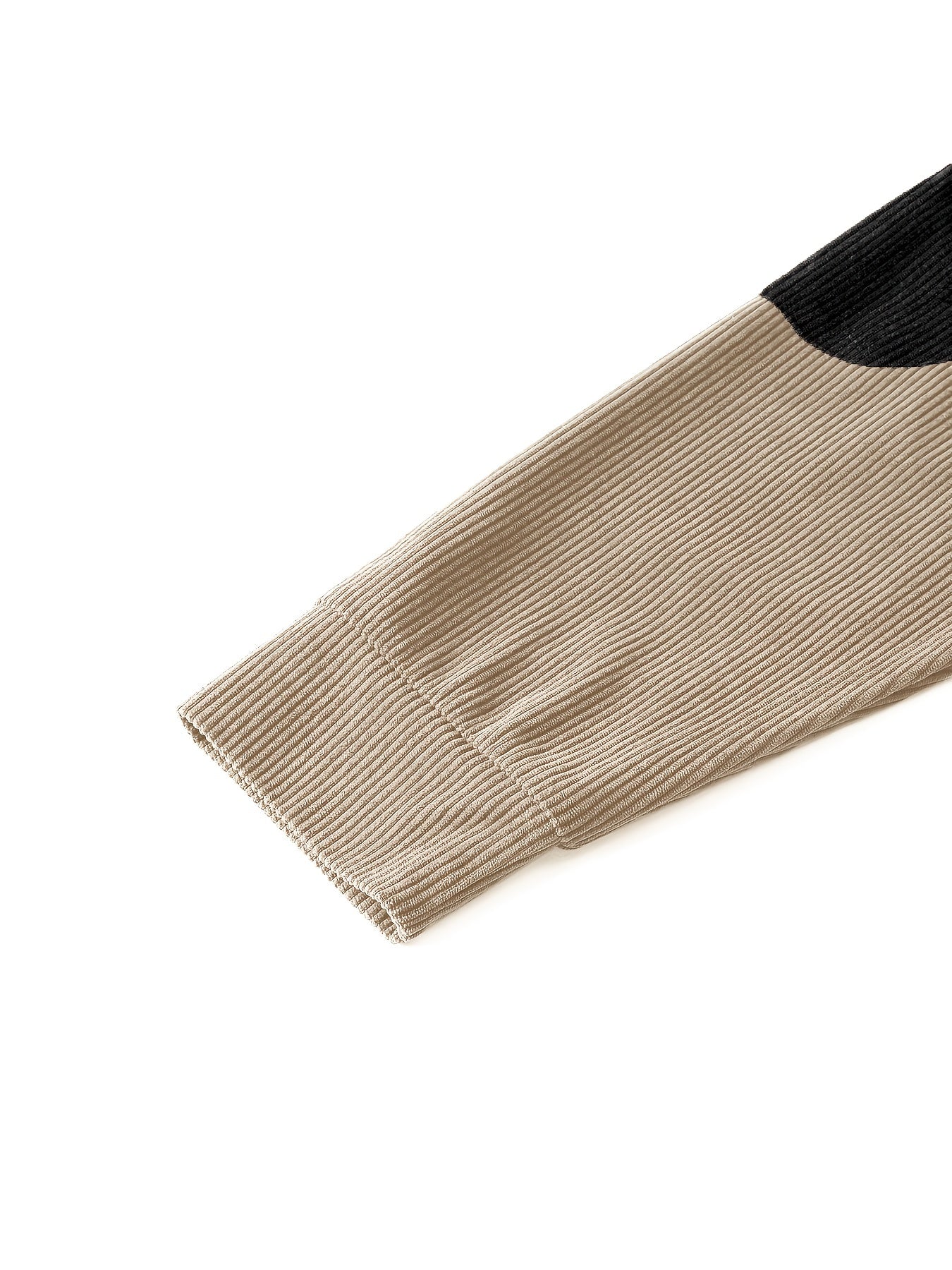 Prążkowana koszula Henley w stylu vintage z dęugimi rêkawami i stójką