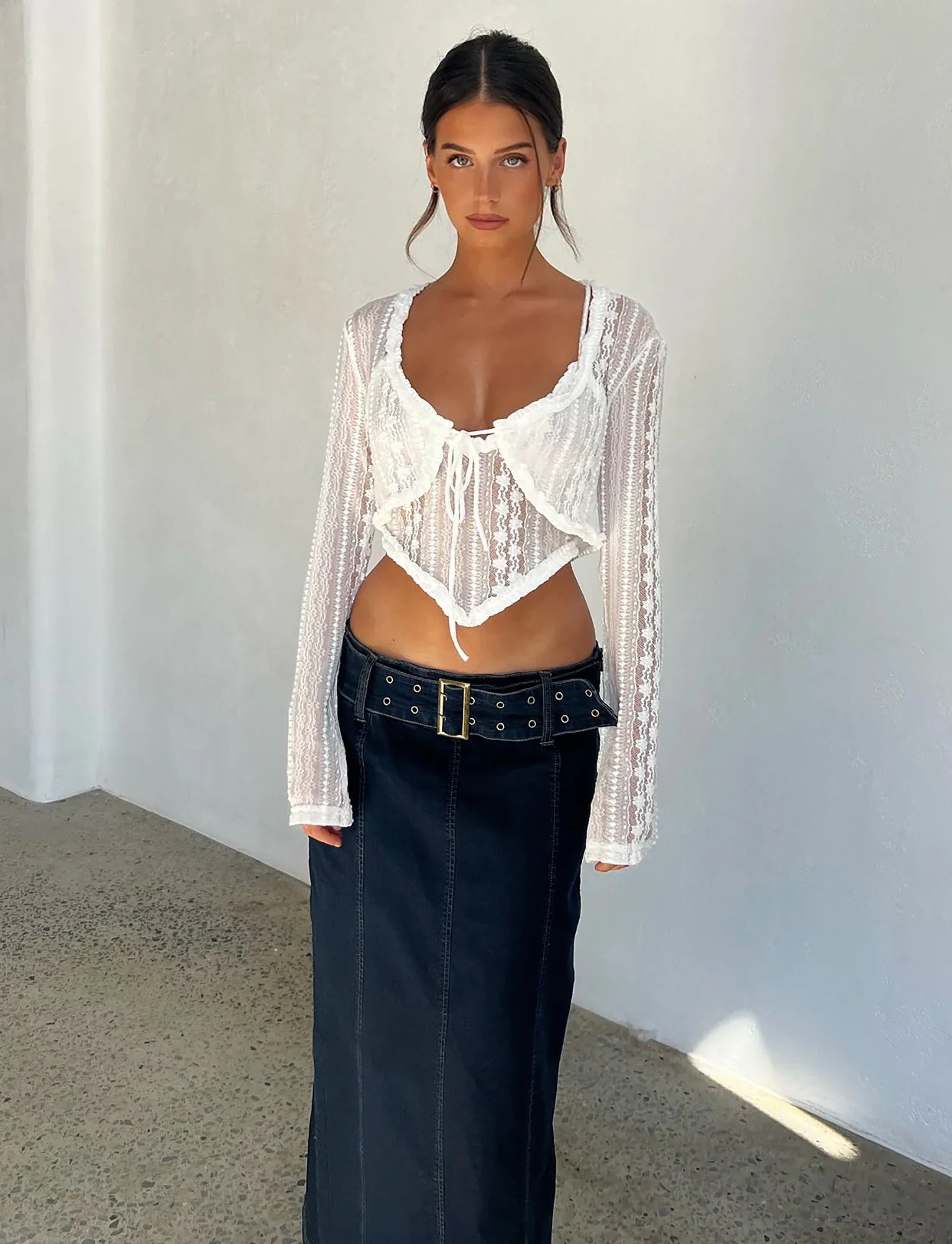Elegancki krótki top