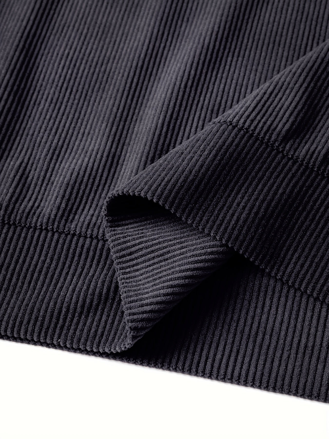Prążkowana koszula Henley w stylu vintage z dęugimi rêkawami i stójką
