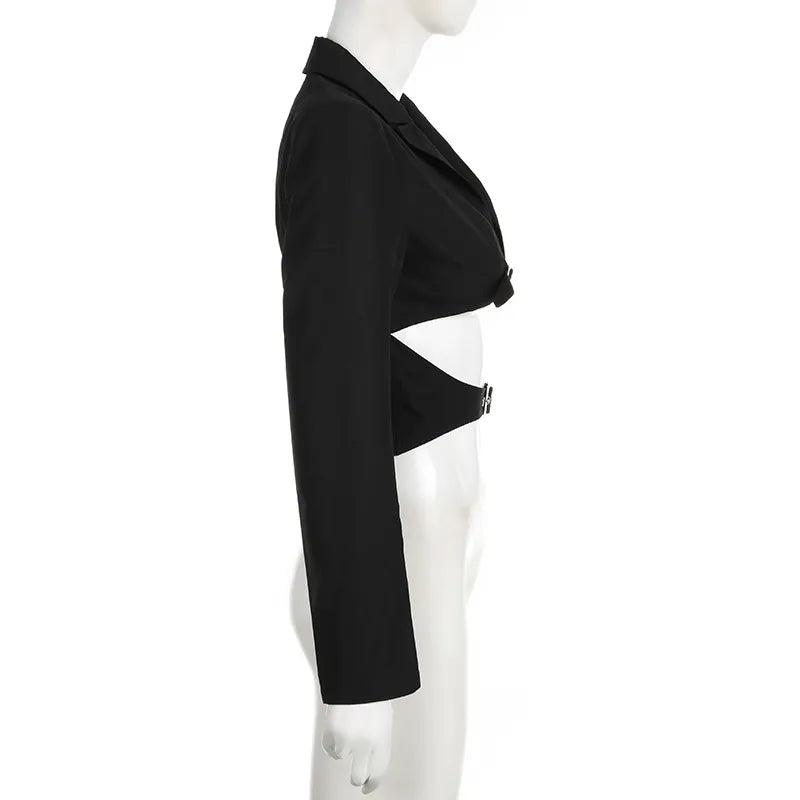 Damski top z goęym dekoltem Chapel Slim Midriff