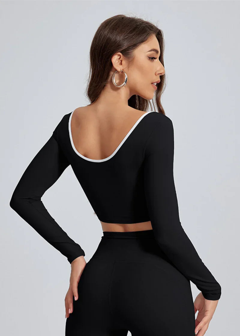 Koszulka z długim rękawem i wstążką