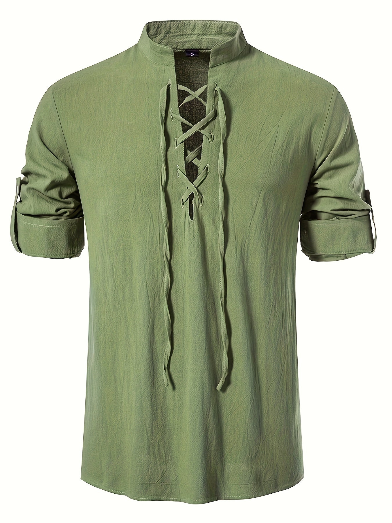 Casualowa koszulka Henley z dęugim rêkawem