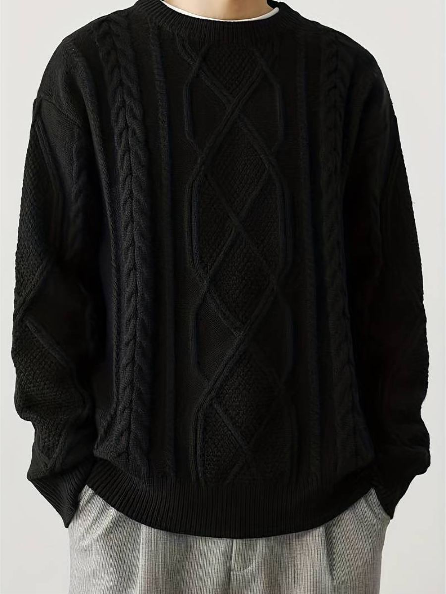 dzianinowy sweter z podszewką