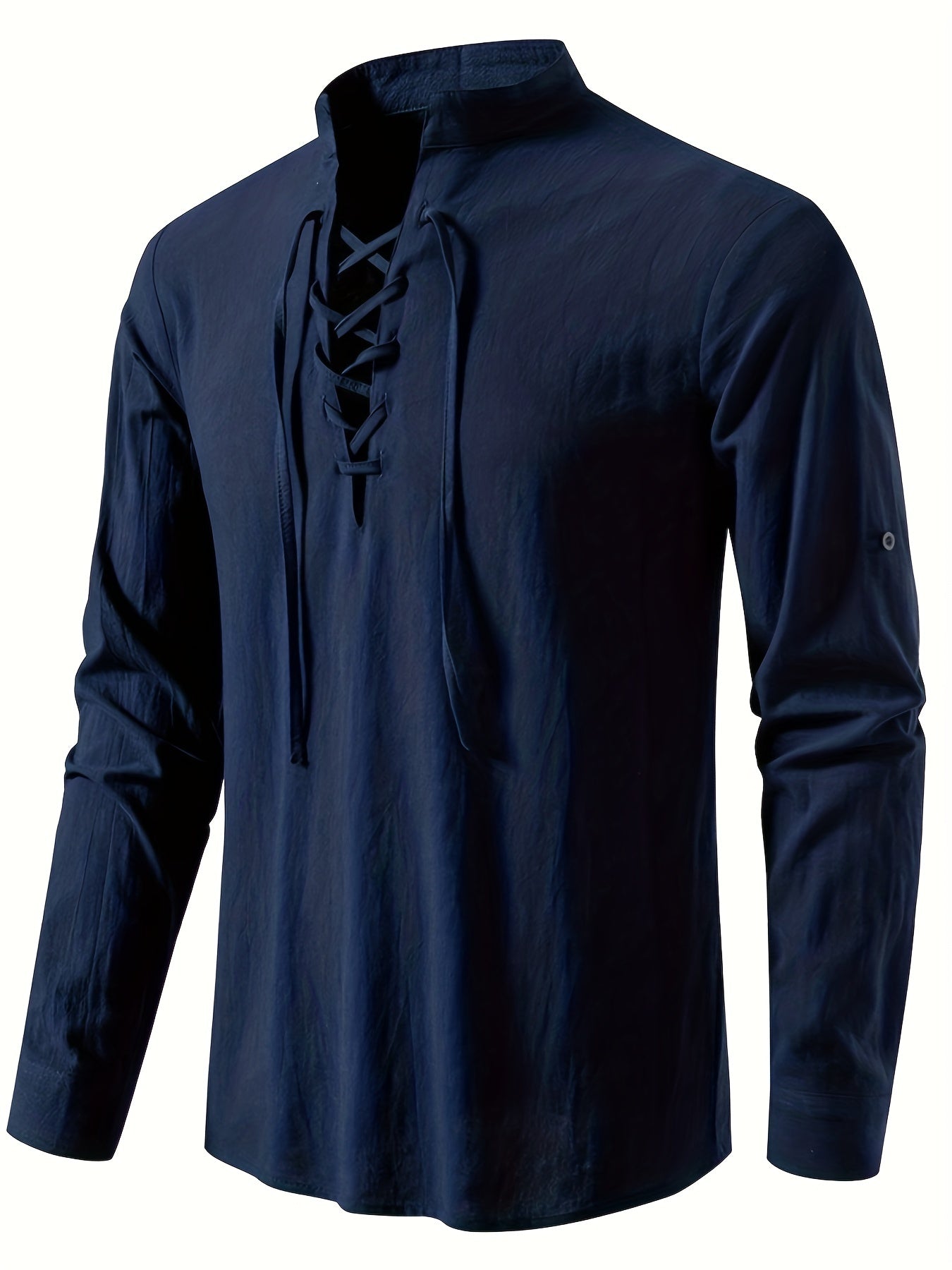 Casualowa koszulka Henley z dęugim rêkawem