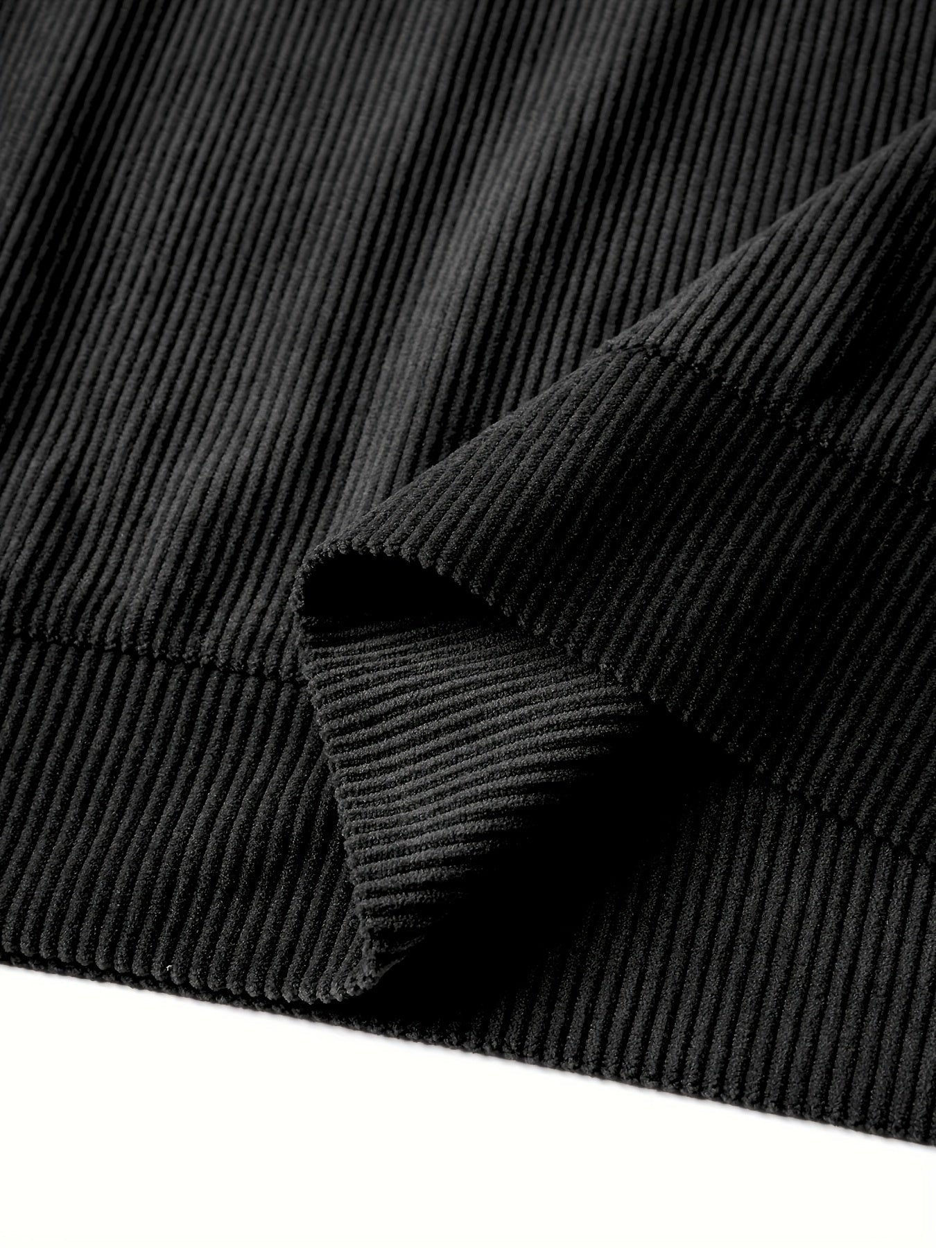 Prążkowana koszula Henley w stylu vintage z dęugimi rêkawami i stójką