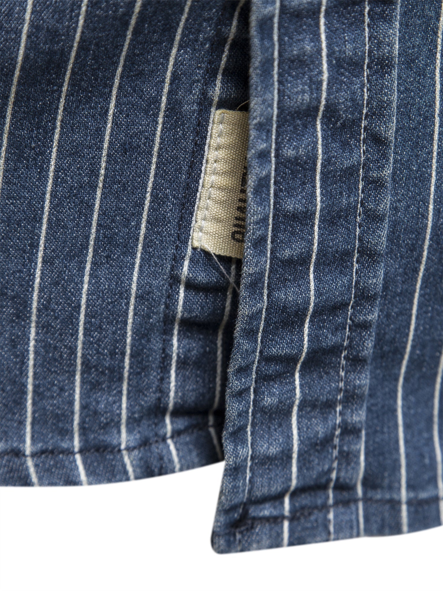 Koszula w paski z elastycznego denimu