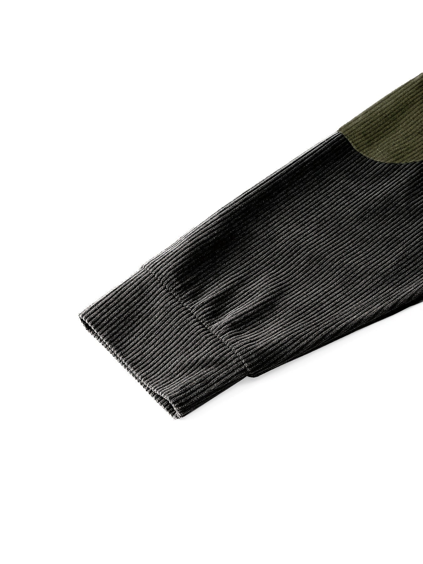 Prążkowana koszula Henley w stylu vintage z dęugimi rêkawami i stójką