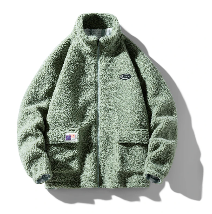 Pluszowa kurtka bomber