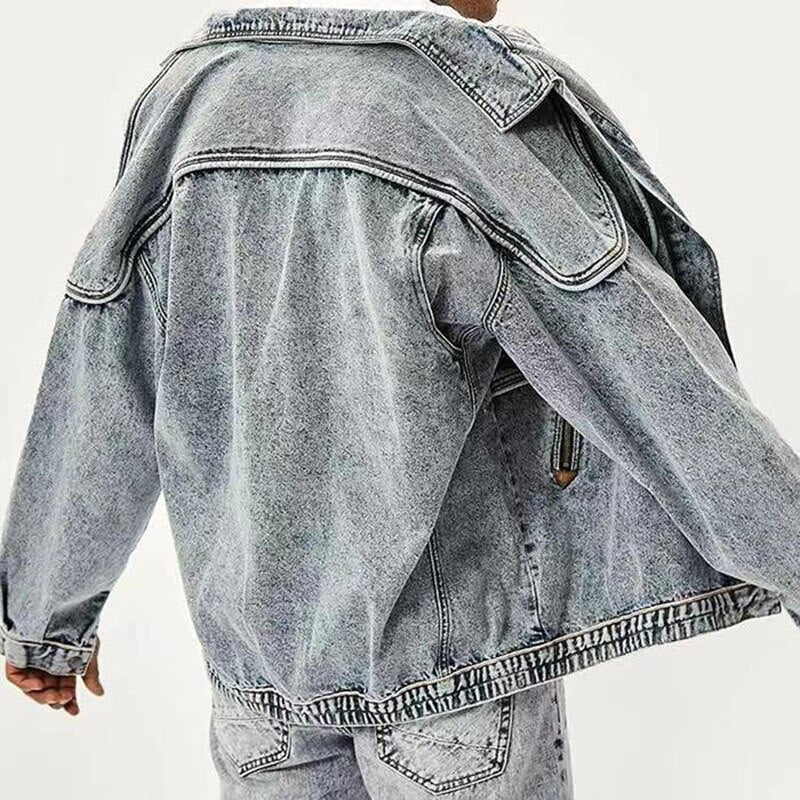 Niebieskie kurtki jeansowe mêskie