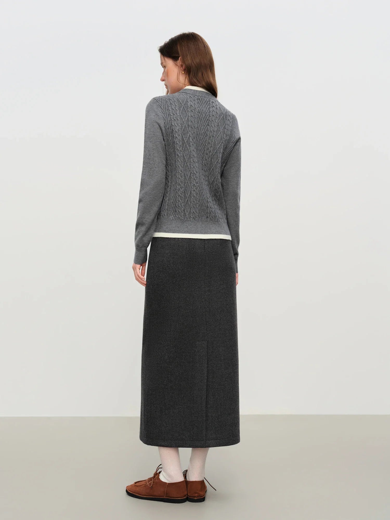 Dwuczęściowy dzianinowy kardigan