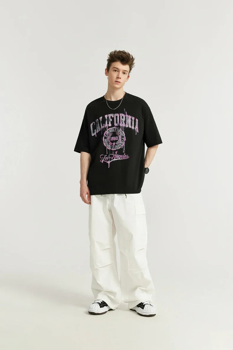 T-shirt w stylu vintage, tie-dye