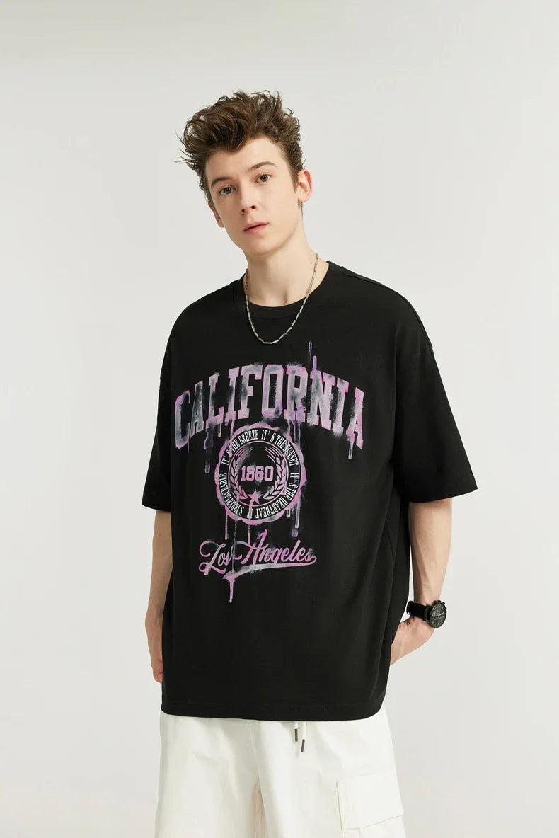 T-shirt w stylu vintage, tie-dye