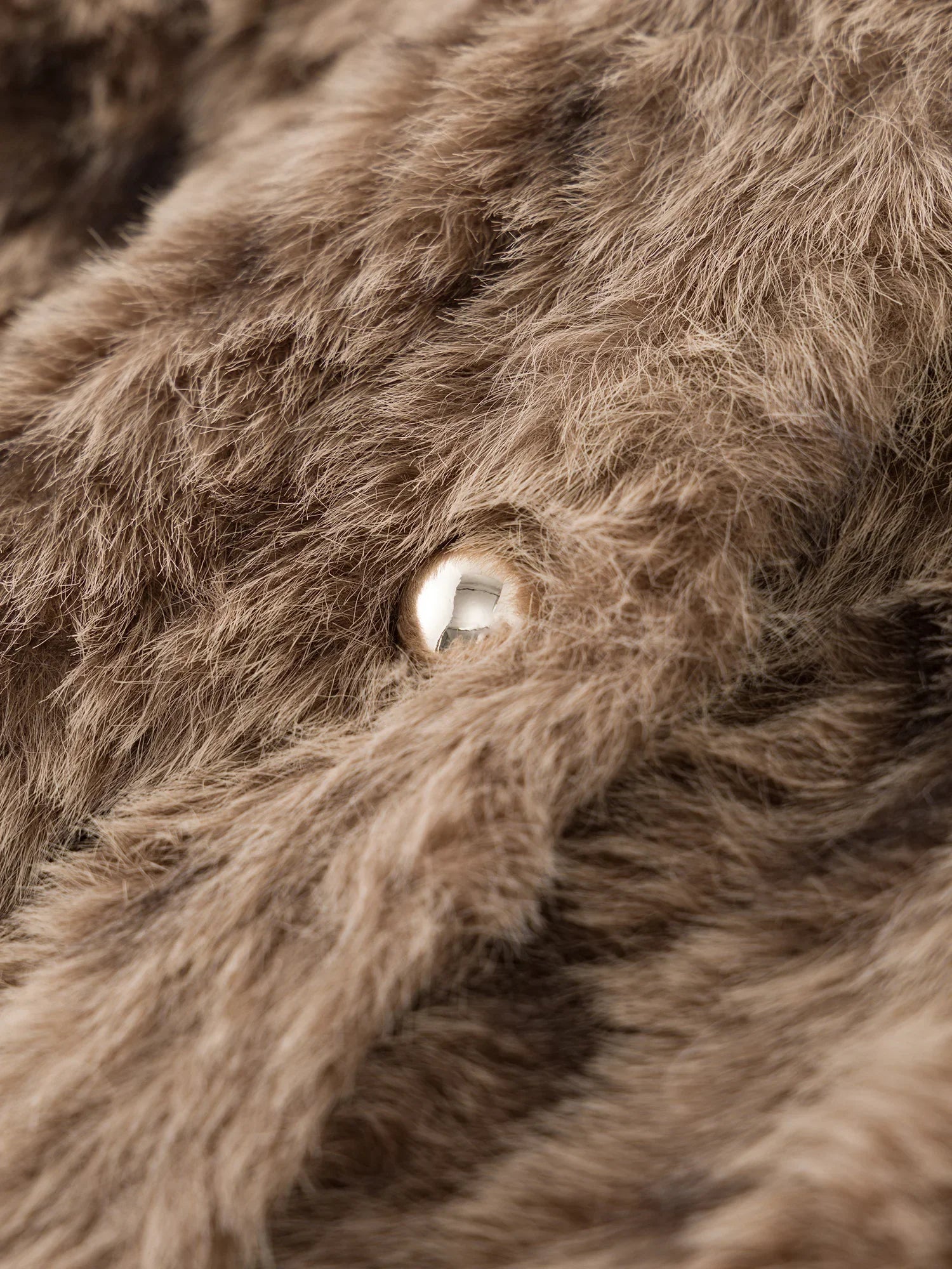 Kurtka futrzana w panterkę