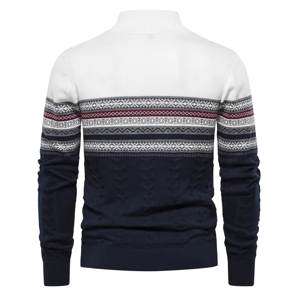 Sweter mêski z okrąg³ym dekoltem